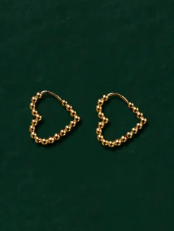 Beaded Heart Ohrringe
