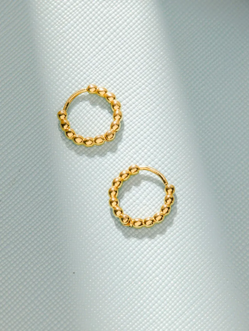 Beaded Hoop Ohrringe