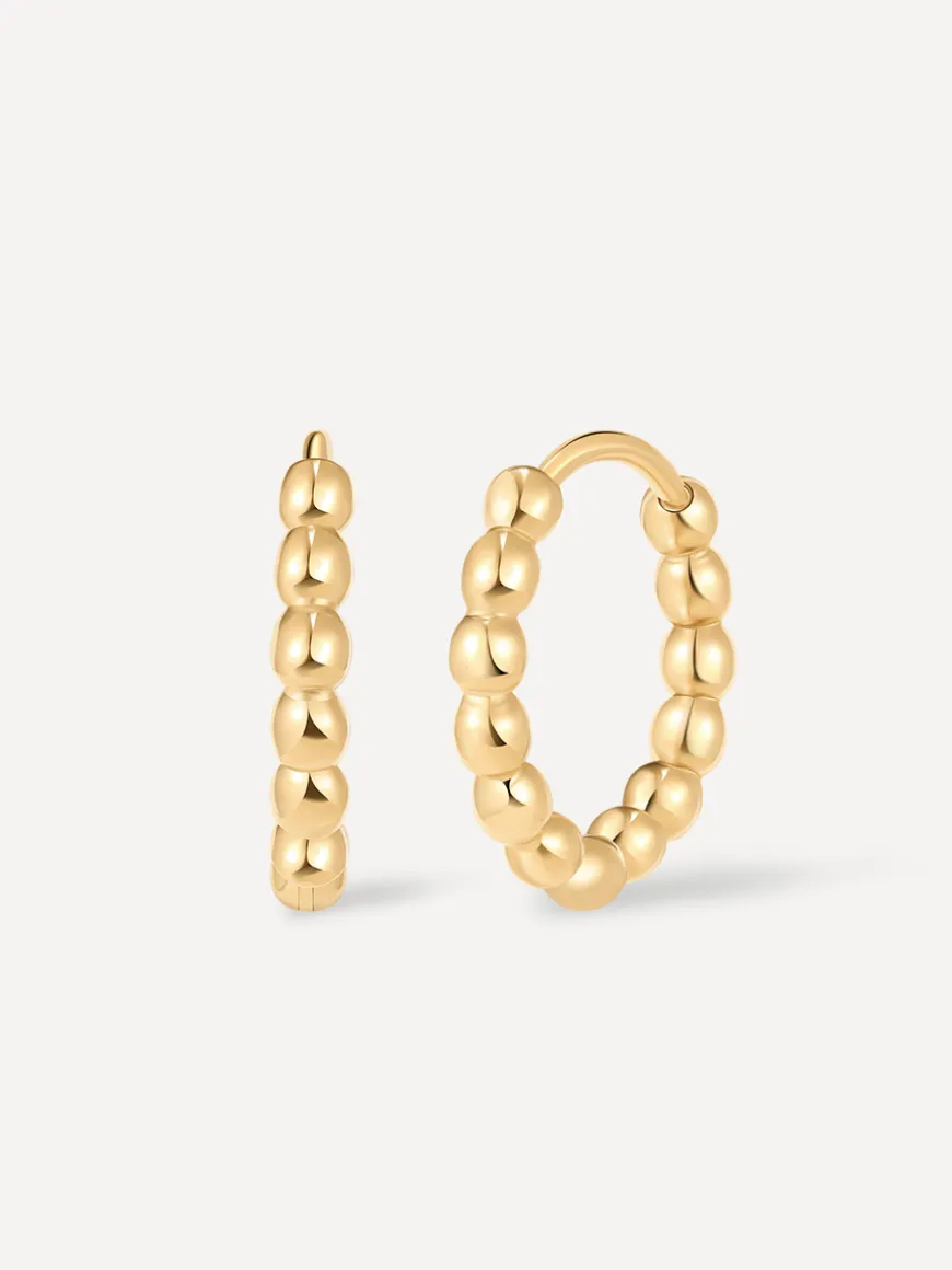 Beaded Hoop Ohrringe