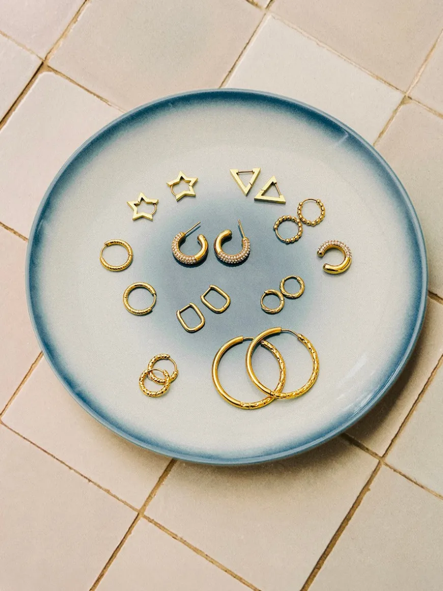 Beaded Hoop Ohrringe