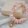 Blissful Pure Silk Scrunchie Cream Pink