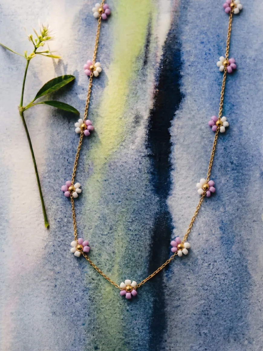 Blossom Moment Purple-white Kette