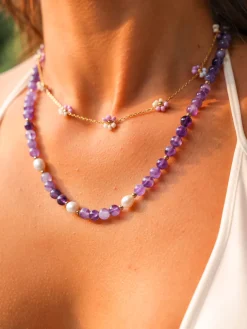 Blossom Moment Purple-white Kette