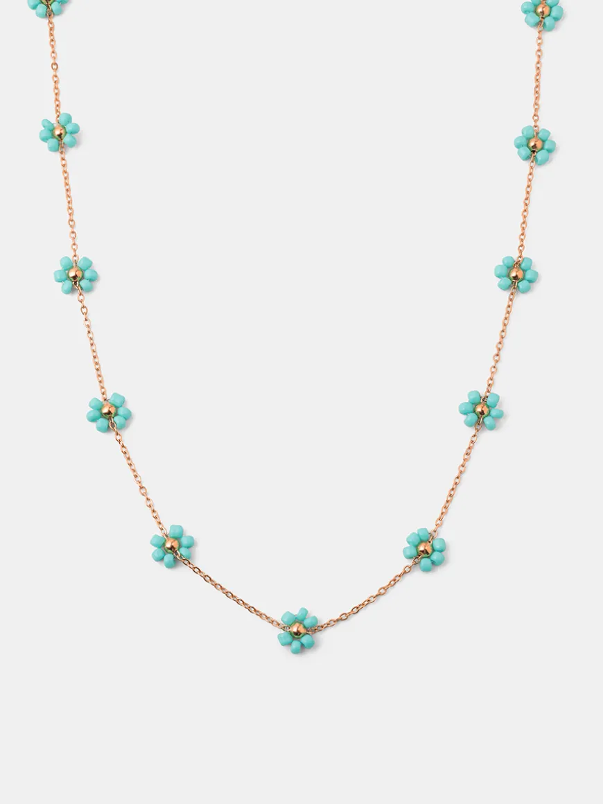 Blossom Moment Turquoise Color Kette