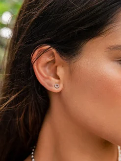 Bubble Round Stud Ohrringe