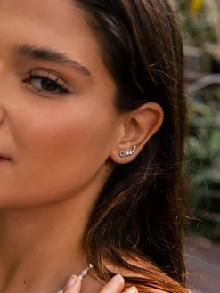 Bubble Round Stud Ohrringe