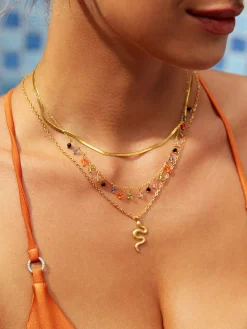 Bunt Stone Kette