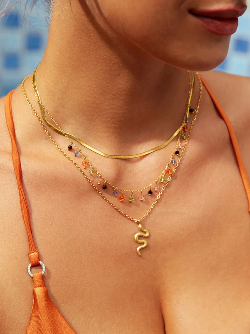 Bunt Stone Kette