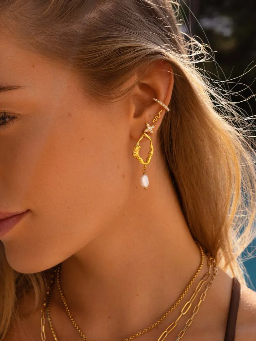 Calm Pearl EARCUFF