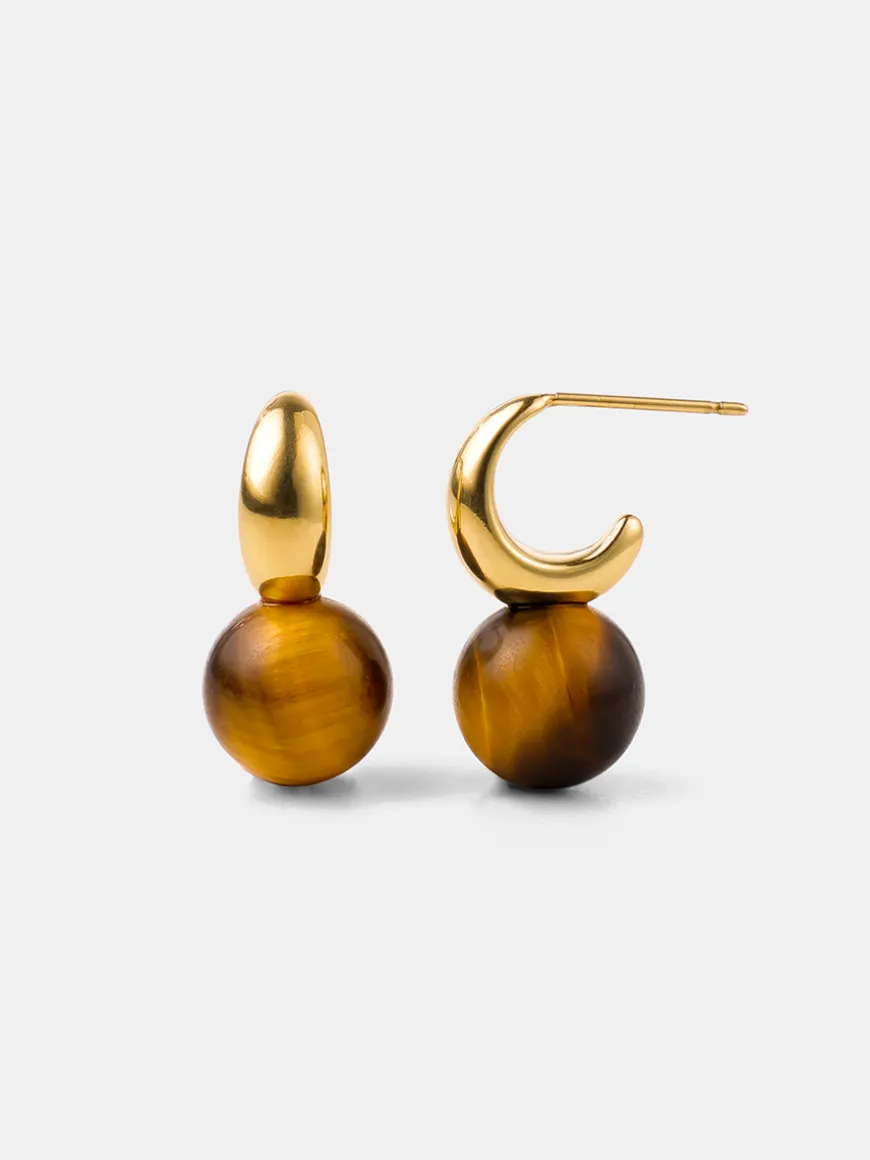 Chic Tiger's Eye Ohrringe