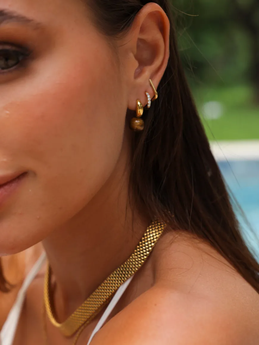 Chic Tiger's Eye Ohrringe