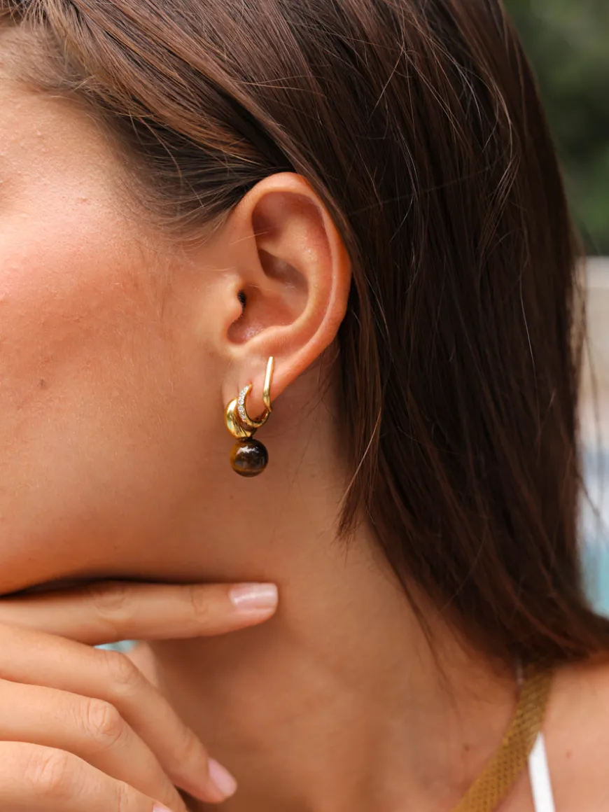 Chic Tiger's Eye Ohrringe
