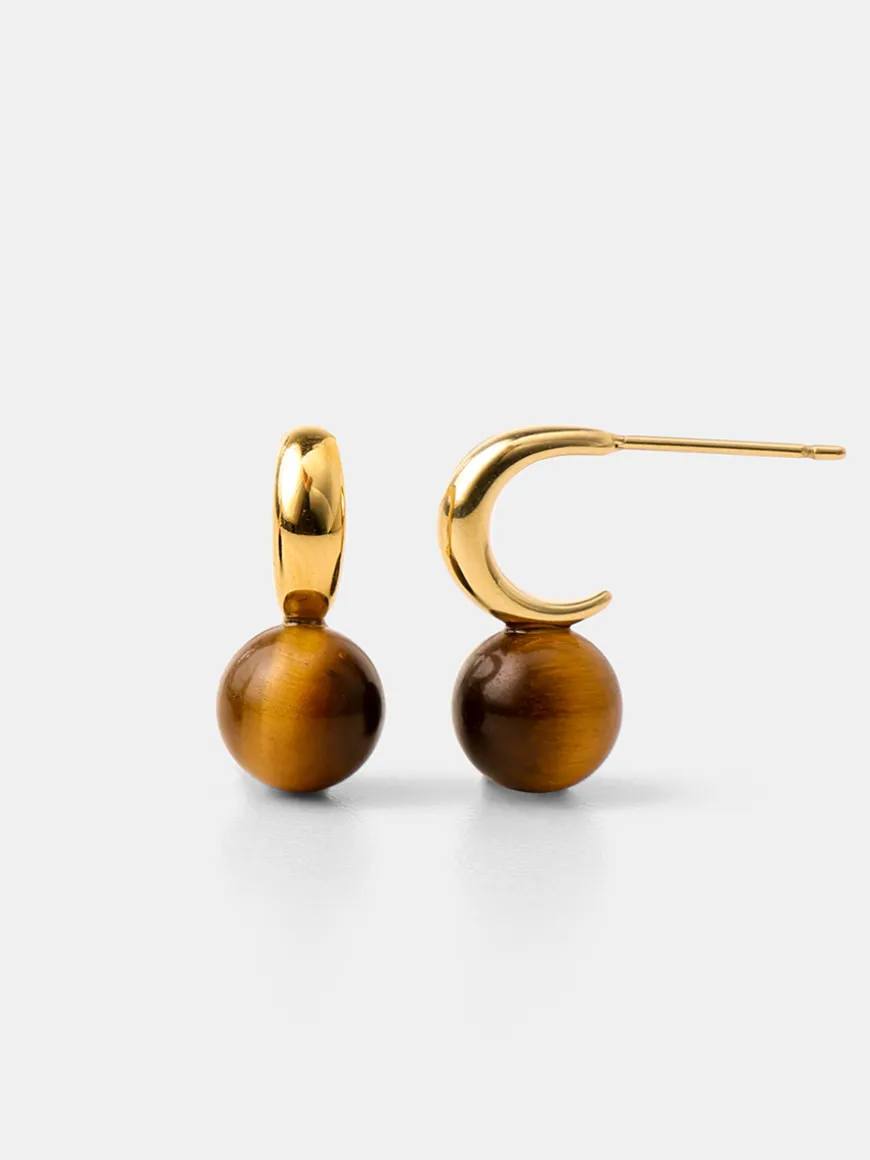 Chic Tiger's Eye Small Ohrringe