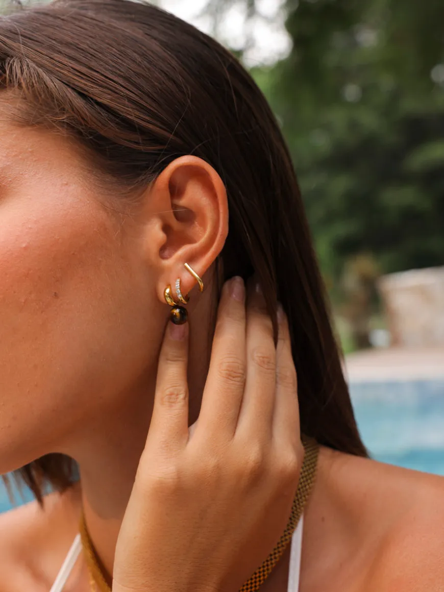 Chic Tiger's Eye Small Ohrringe