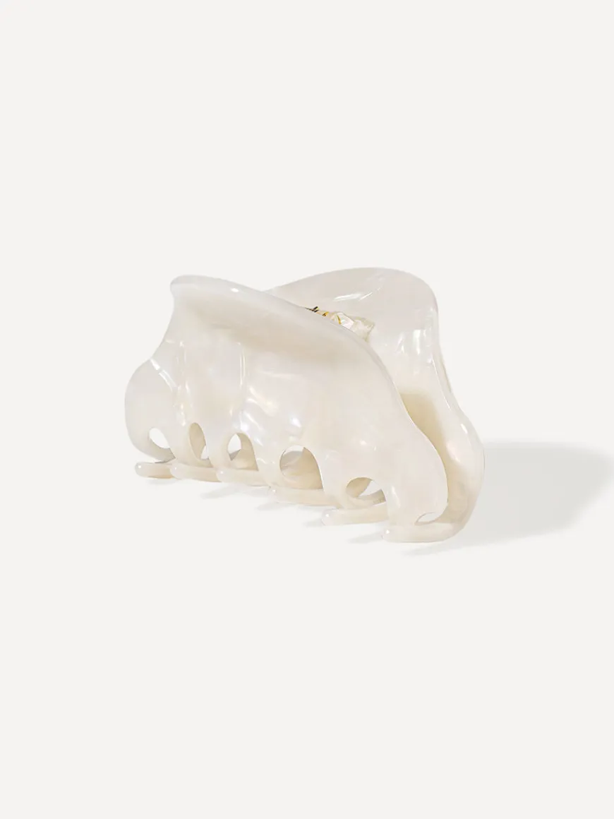 Classic Charm White Haarklammer