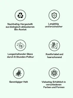 Classic Frame Haarklammer Amber