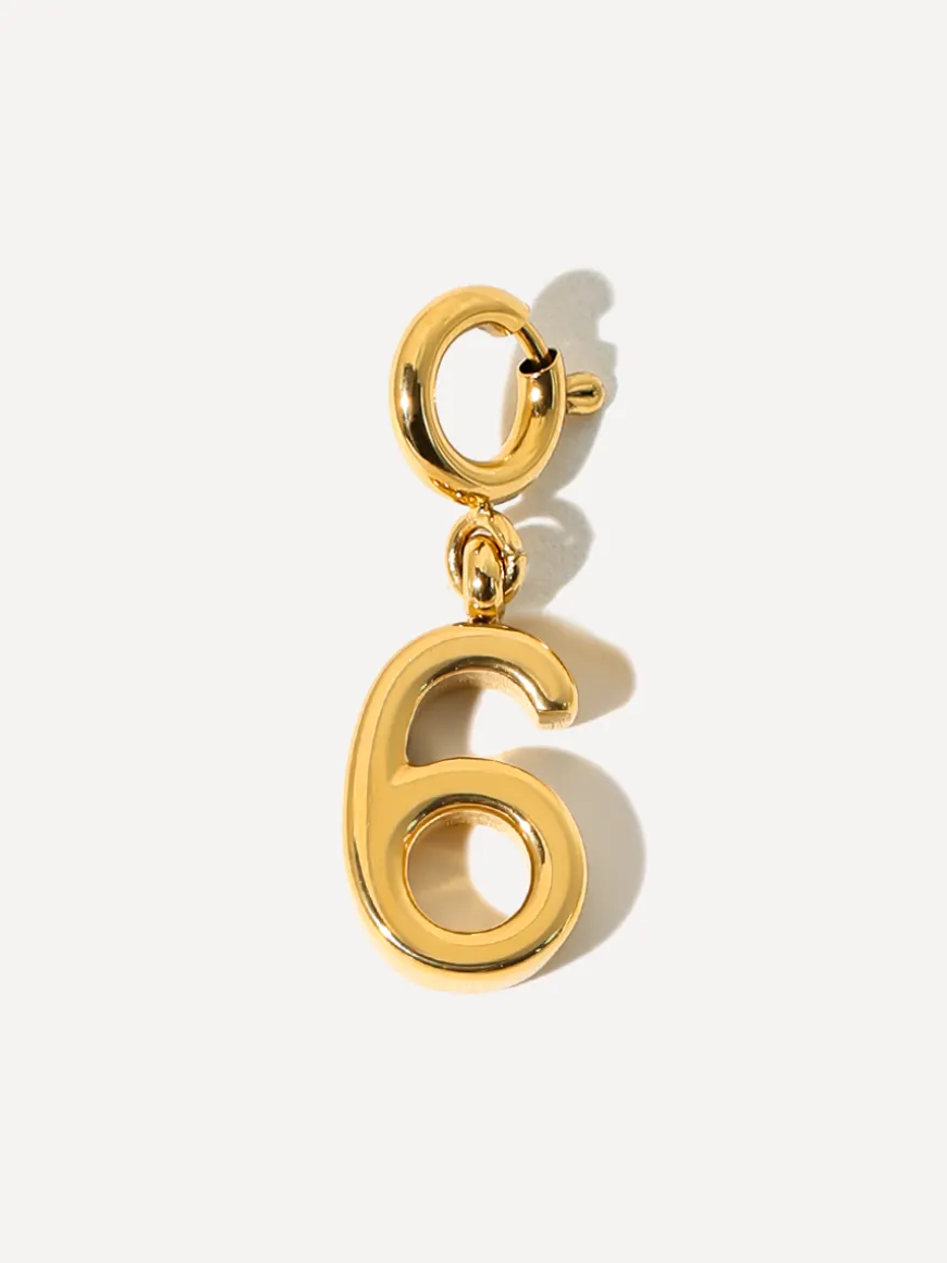 Classic Number Ketten-Charm - 6