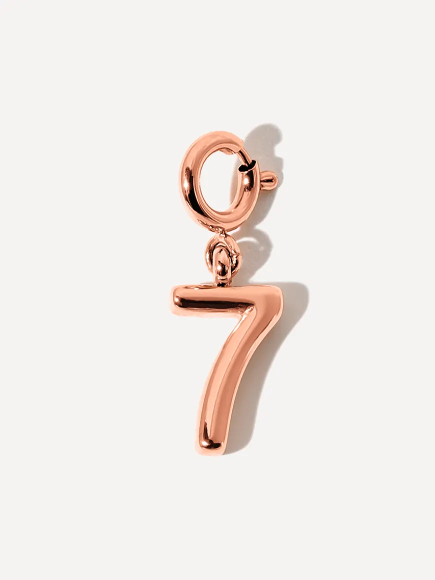 Classic Number Ketten-Charm - 7