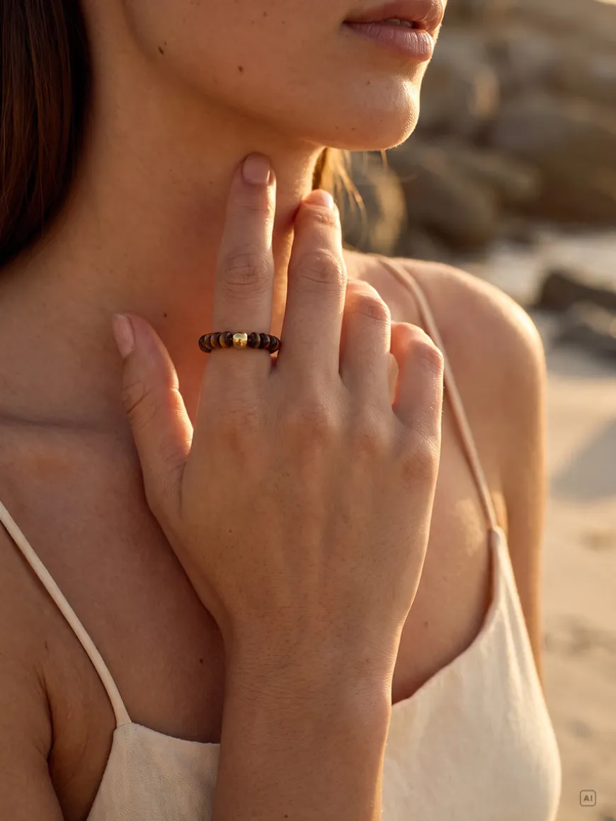 Classic Tiger's Eye Mark Ring
