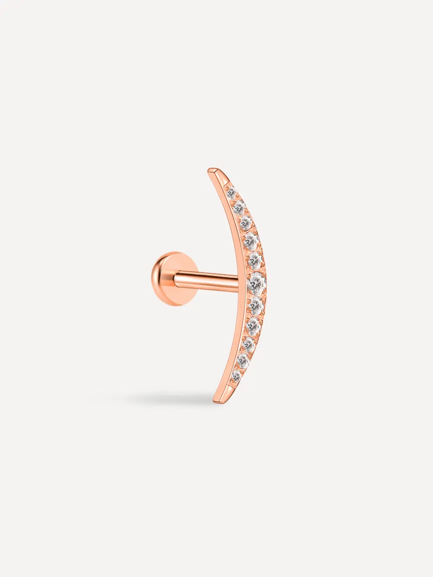 Crescent Moon Titan Piercing