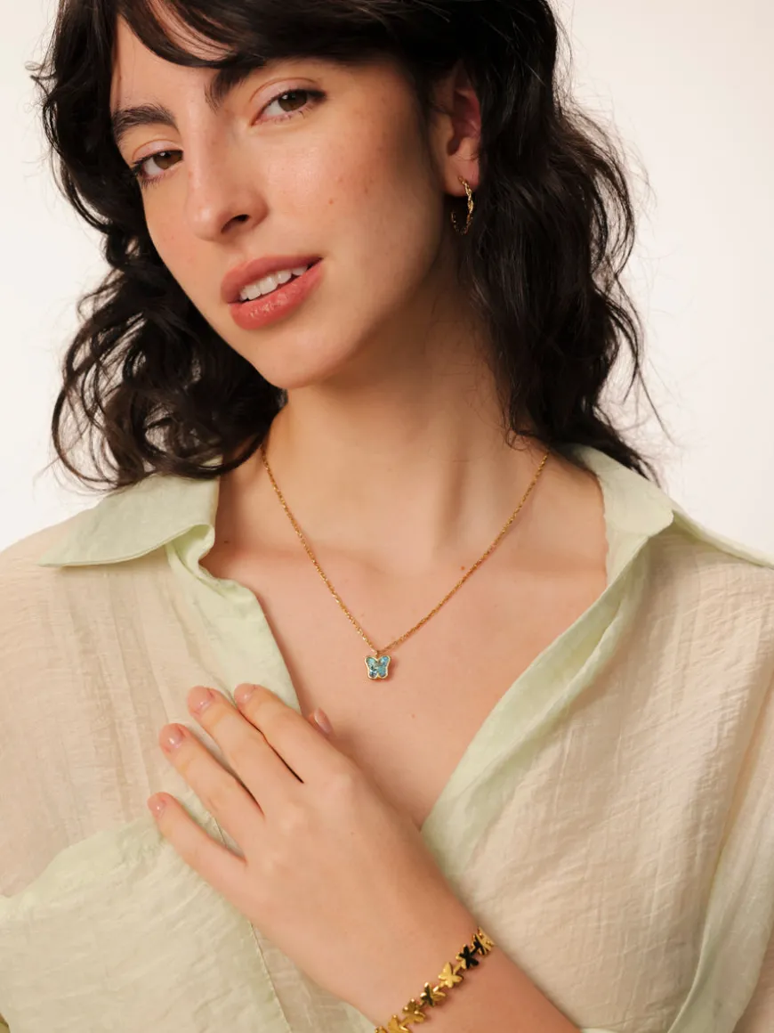 Crystal Butterfly Kette