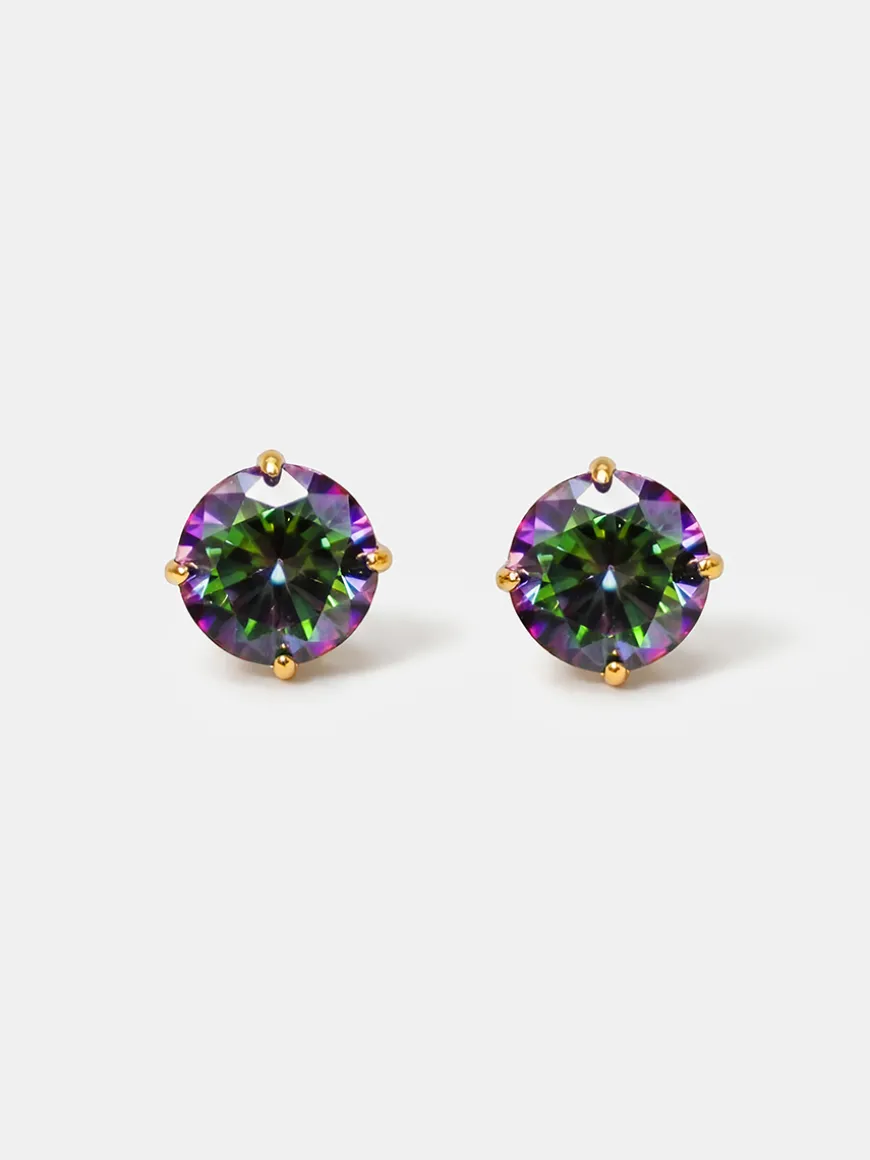 Crystal Delight Aurora Black Stub-Ohrringe