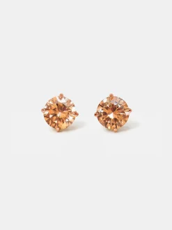 Crystal Delight Champagne Small Stub-Ohrringe