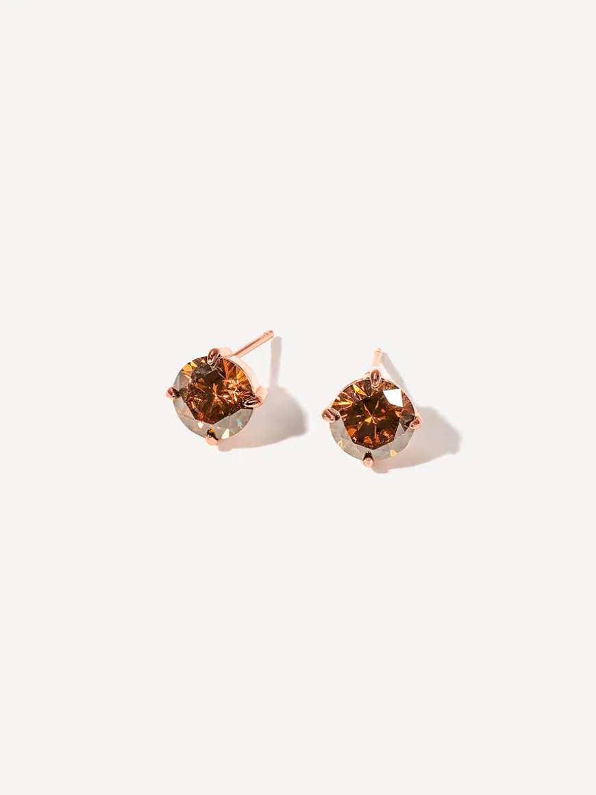 Crystal Delight Coffee Stub-Ohrringe