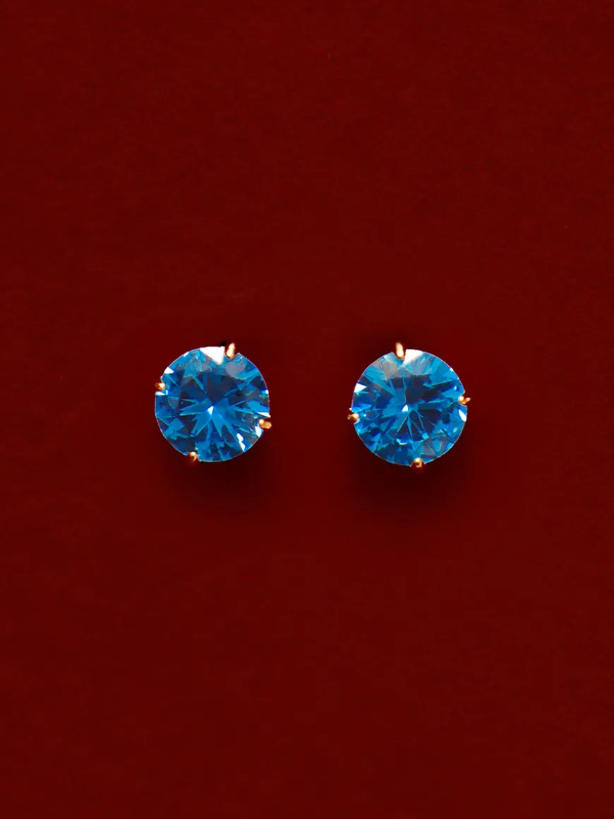 Crystal Delight Dark Blue Small Stub-Ohrringe