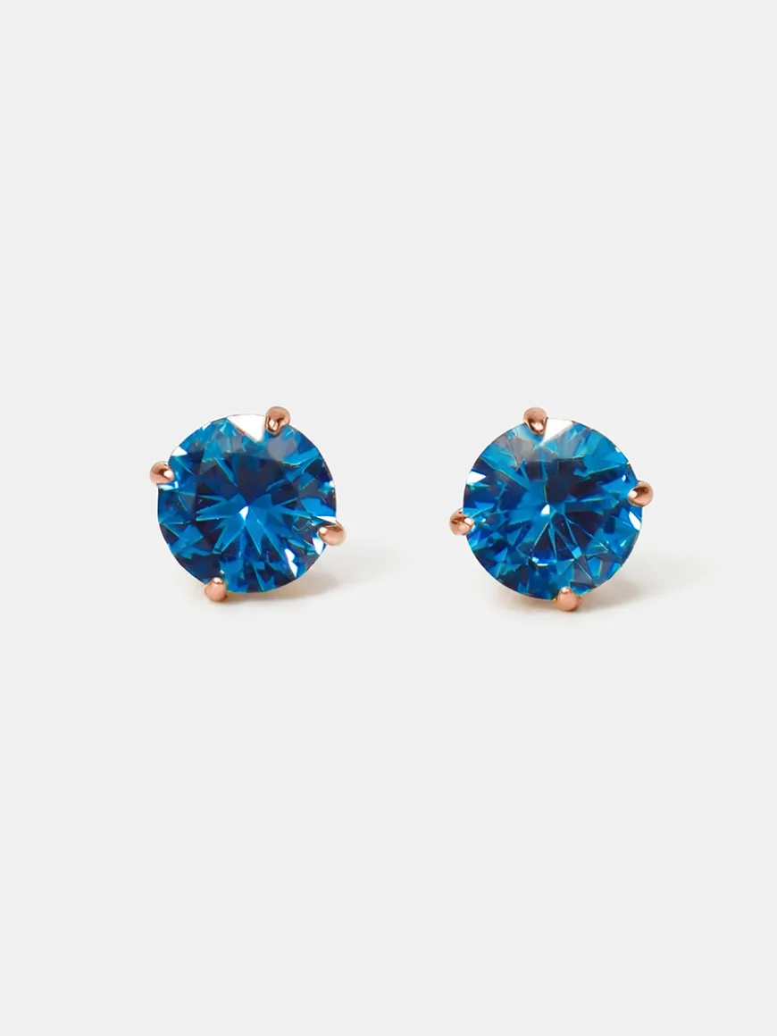 Crystal Delight Dark Blue Stub-Ohrringe