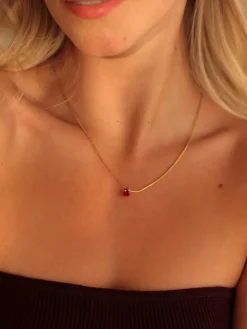 Crystal Delight Dark Red Kette