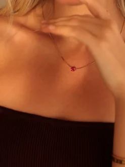 Crystal Delight Dark Red Kette