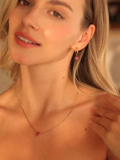Crystal Delight Dark Red Kette