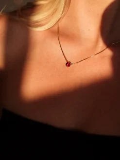 Crystal Delight Dark Red Kette