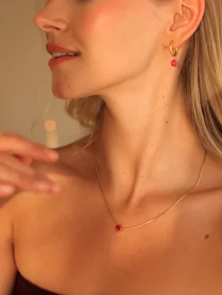Crystal Delight Dark Red Kette