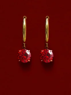 Crystal Delight Dark Red Ohrringe