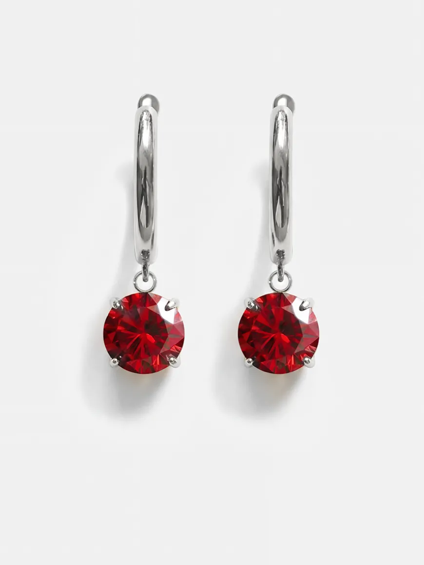 Crystal Delight Dark Red Ohrringe