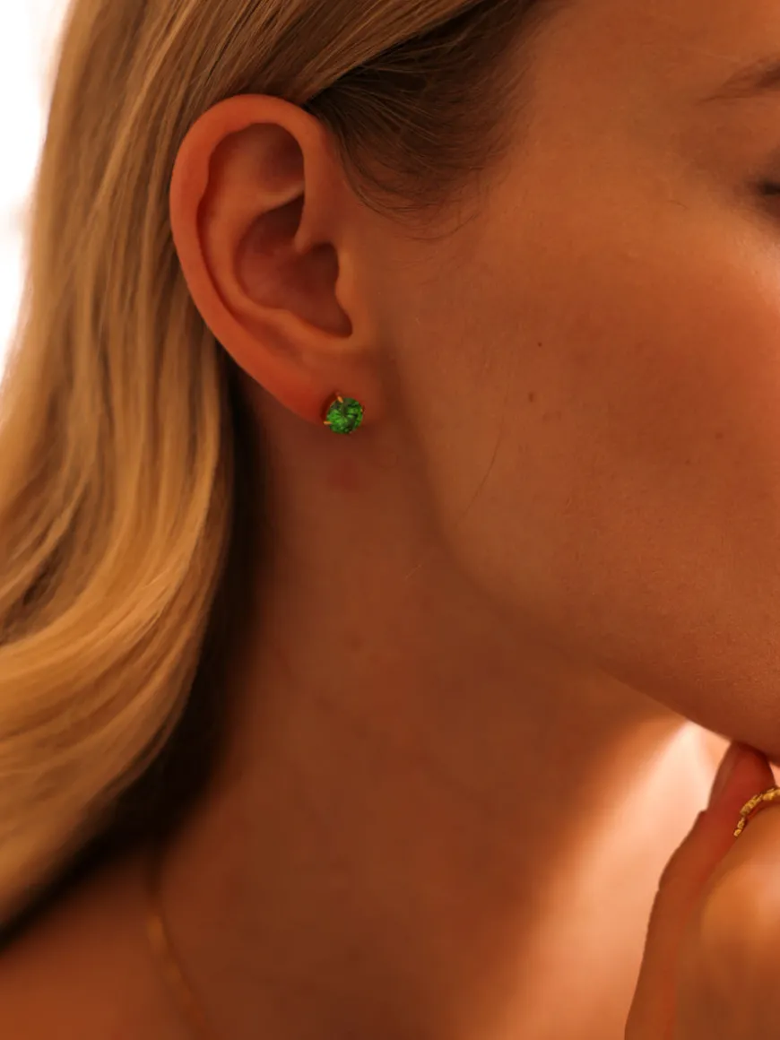 Crystal Delight Green Stub-Ohrringe