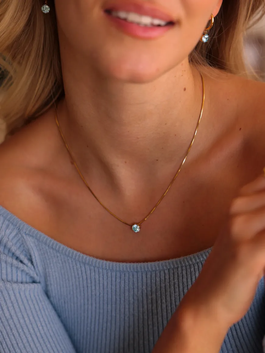 Crystal Delight Light Blue Kette