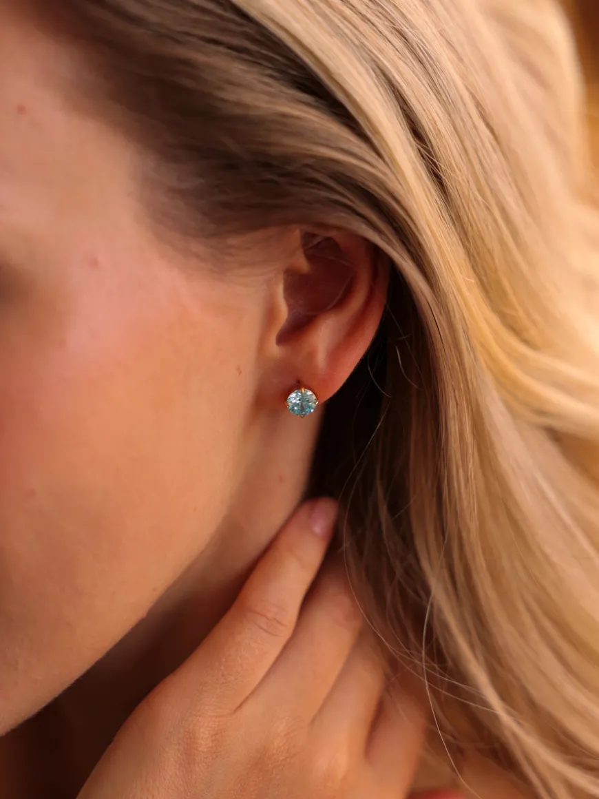 Crystal Delight Light Blue Stub-Ohrringe