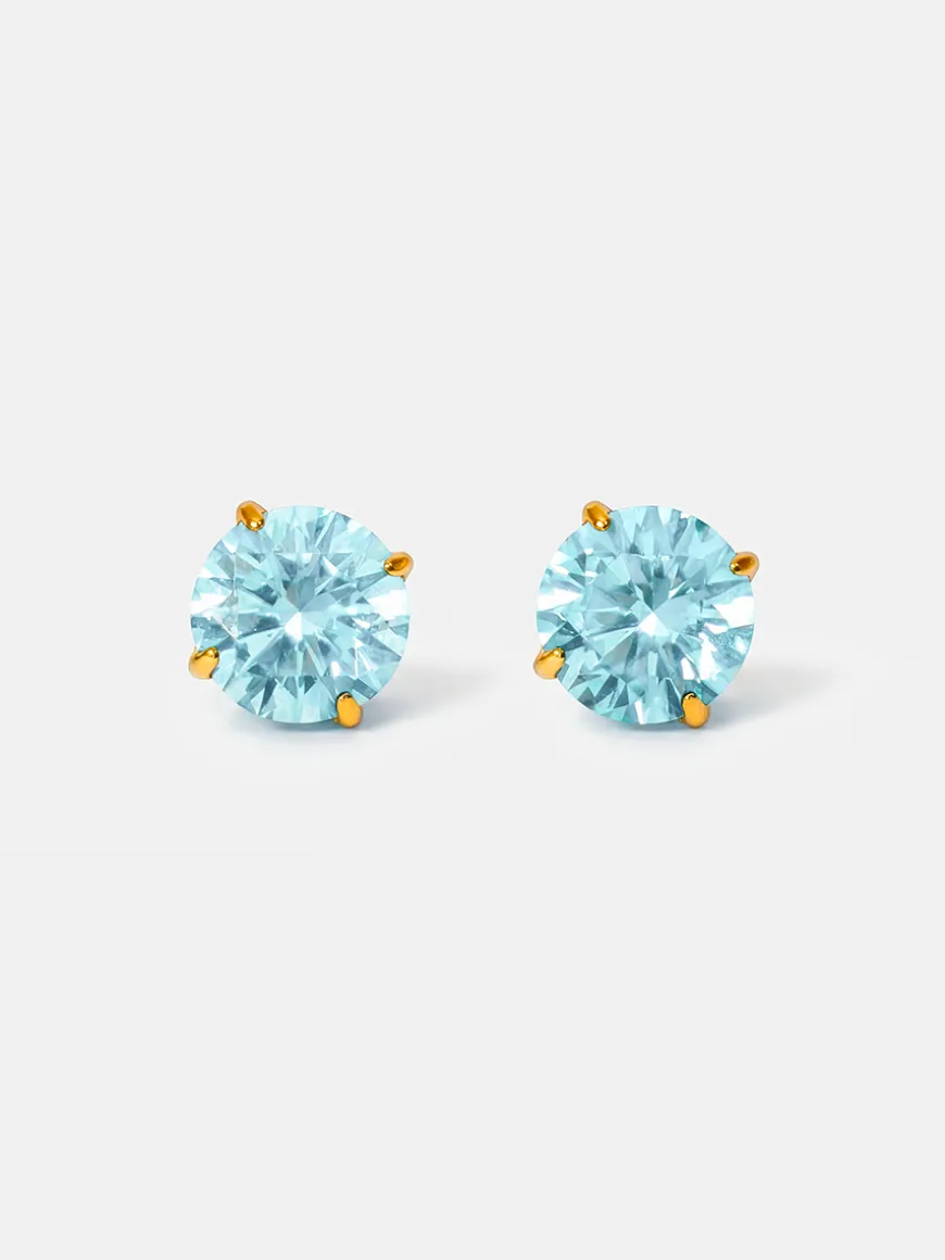 Crystal Delight Light Blue Stub-Ohrringe