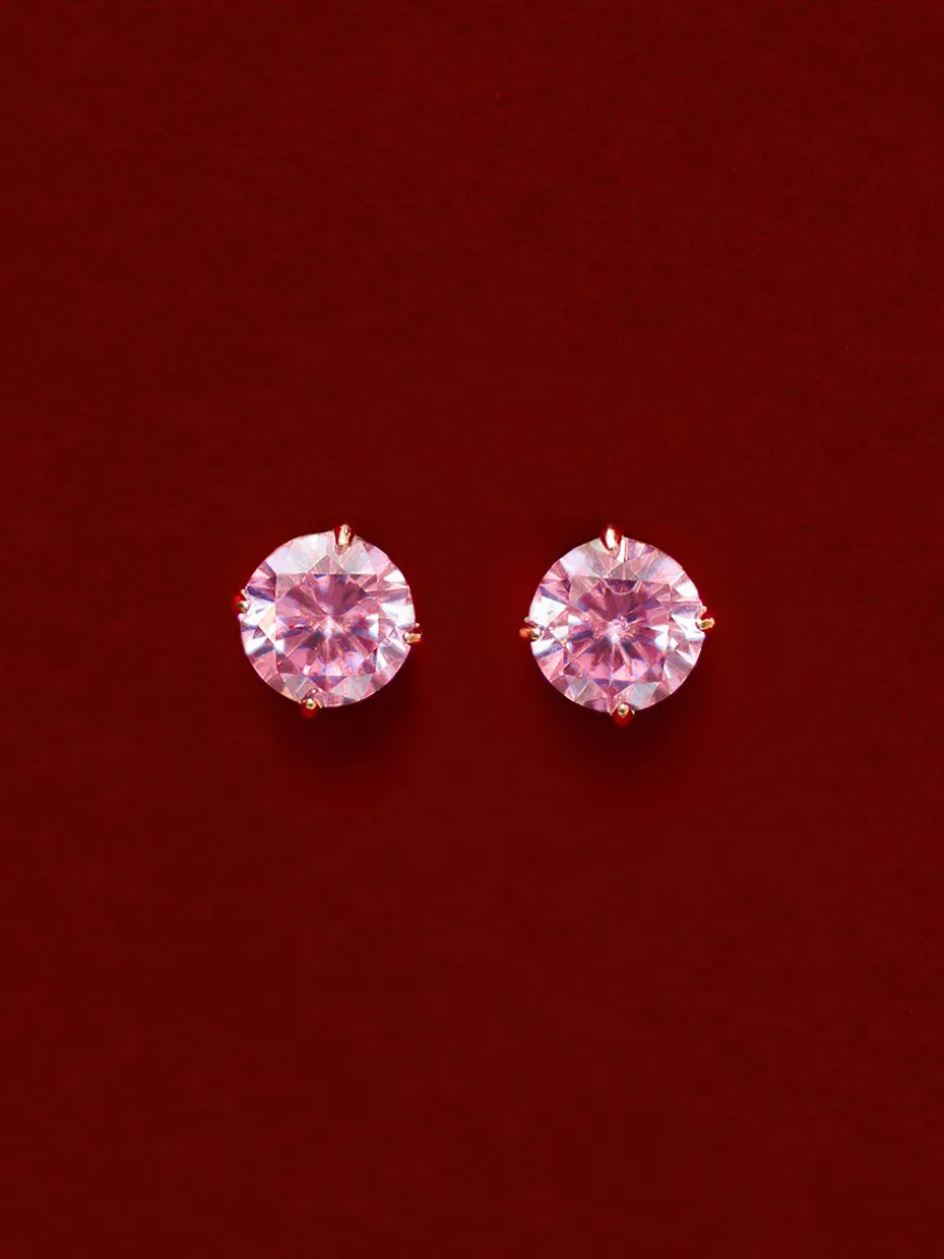 Crystal Delight Pink Small Stub-Ohrringe