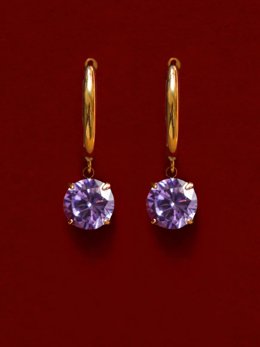 Crystal Delight Purple Ohrringe