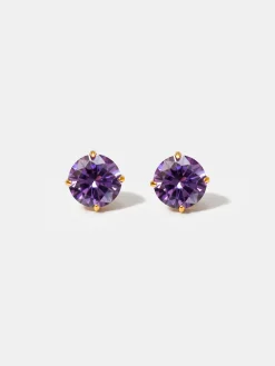 Crystal Delight Purple Small Stub-Ohrringe