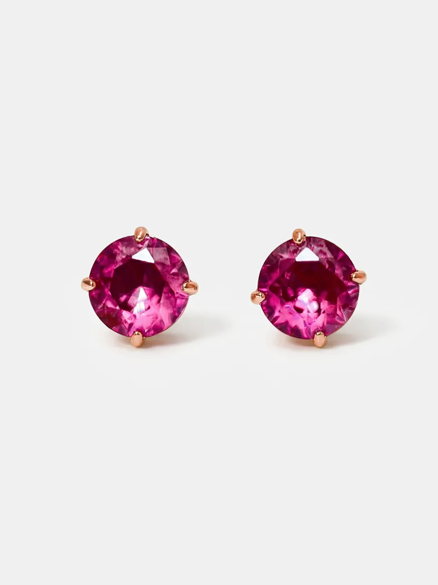 Crystal Delight Ruby Stub-Ohrringe