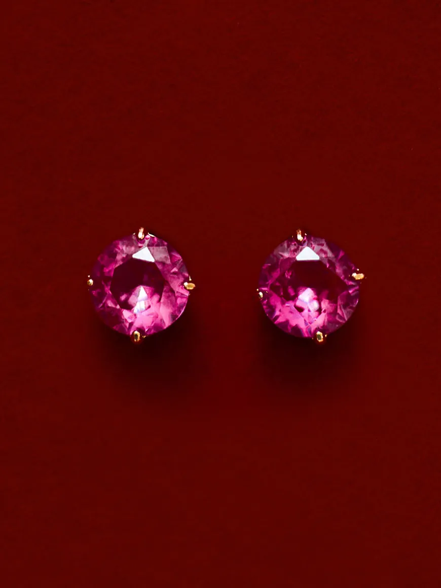 Crystal Delight Ruby Stub-Ohrringe