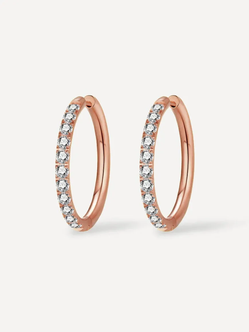 CRYSTALIZED SHINE HOOP LARGE Ohrringe