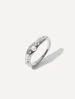 Crystal Pearl Ring