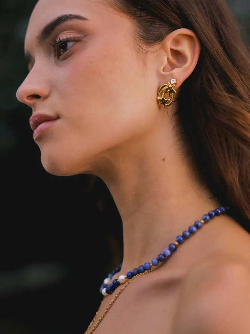 Dawn Pearl Dark Blue Kette