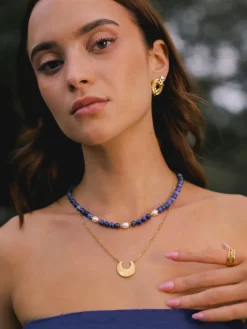 Dawn Pearl Dark Blue Kette